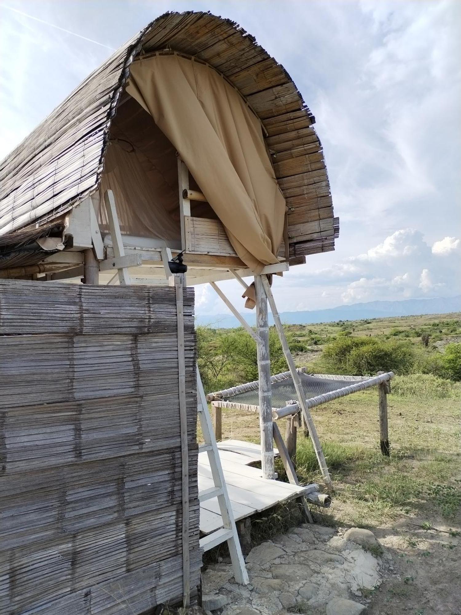 Qji Glamping biohotel Villavieja Pokoj fotografie